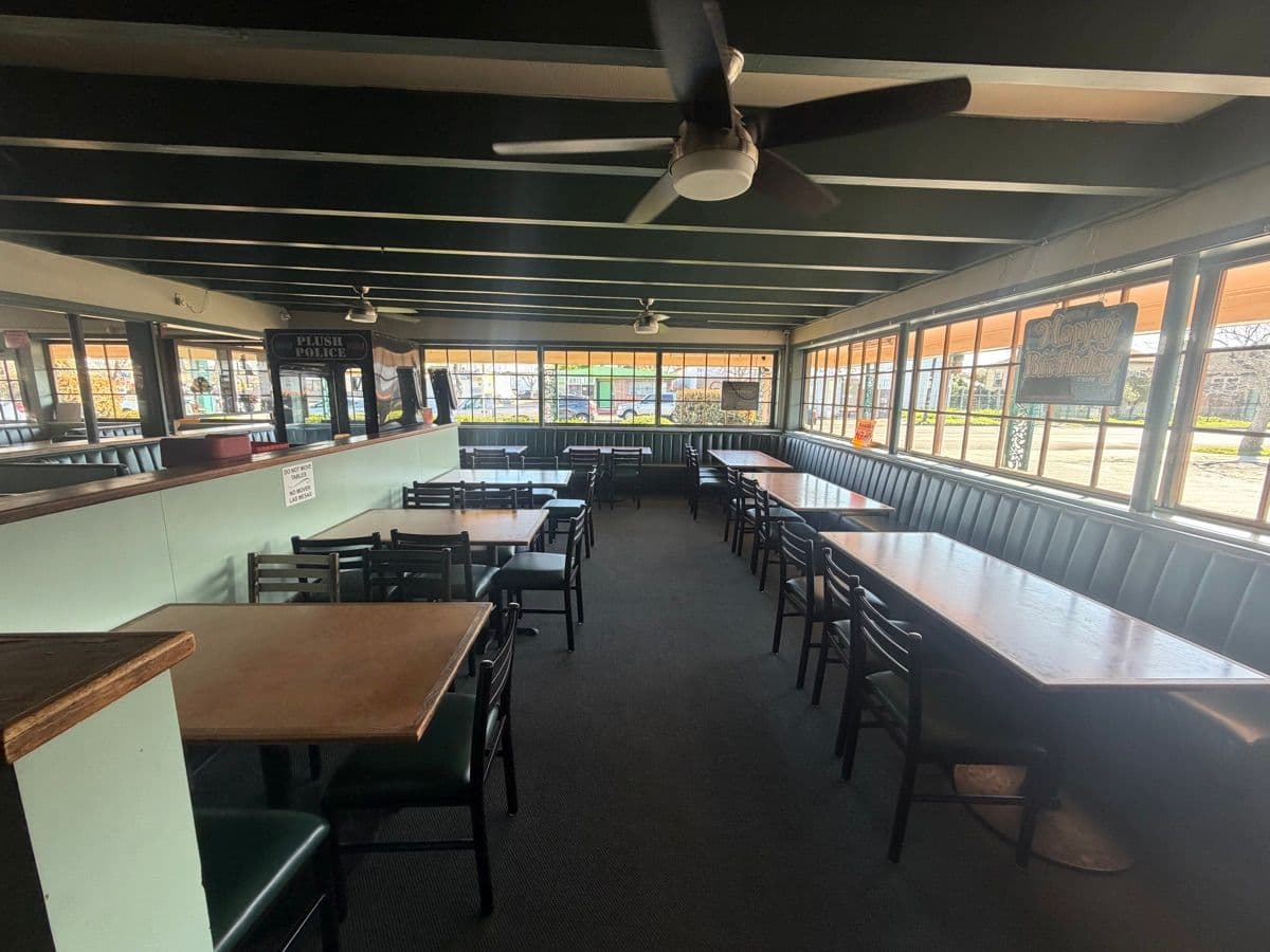 Banquet room at Eddie's Pizza El Dorado Street